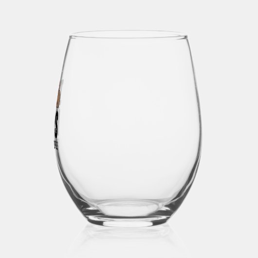 I Love Naps Cute Sloth Heart Wijnglas Zonder Voet (Links)