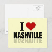 I Love Nashville Briefkaart (Voorkant / Achterkant)