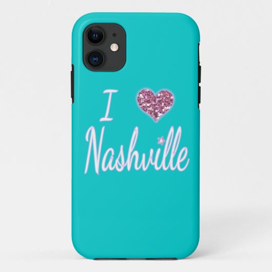 I Love Nashville Case-Mate iPhone Case (Achterkant)