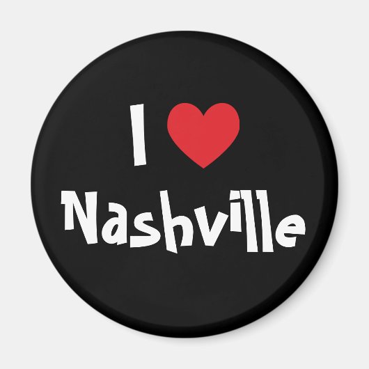 I Love Nashville Magneet (Voorkant)