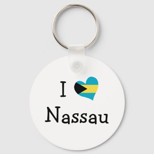 I Love Nassau Sleutelhanger (Voorkant)