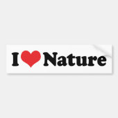I Love Natuur Bumpersticker (Voorkant)
