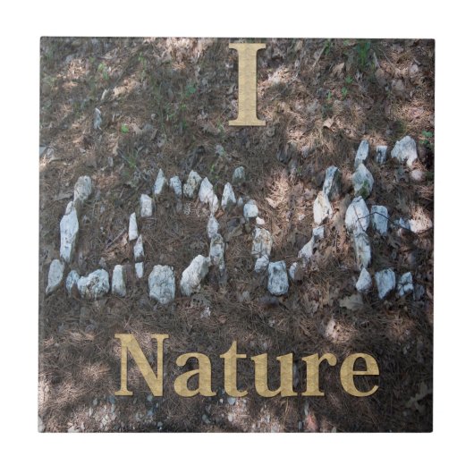 I Love Natuur CeramicTile Tegeltje (Voorkant)