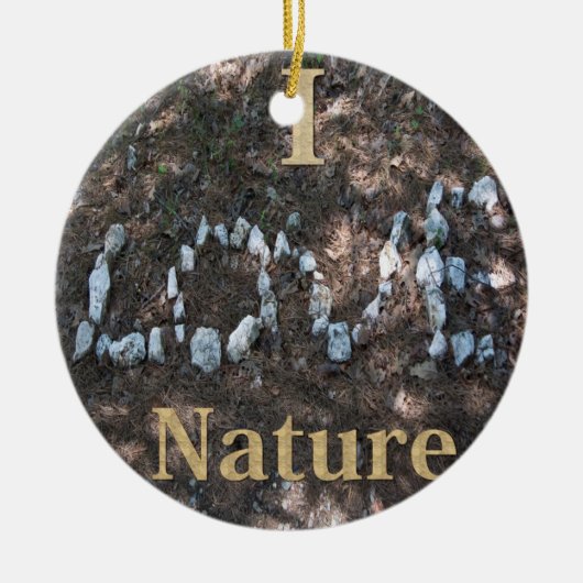 I Love Natuur Ornament (Voorkant)