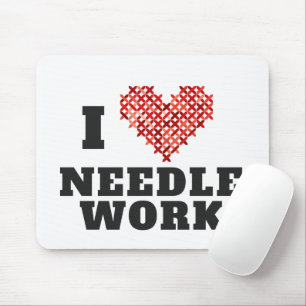I Love Needlework Muismat