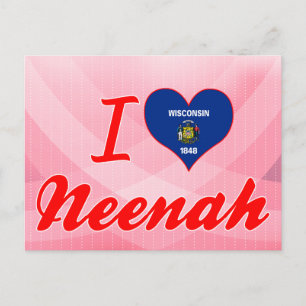 I Love Neenah, Wisconsin Briefkaart