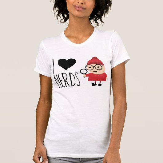 I Love Nerds T-shirt (Voorkant)