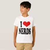 I Love Nerds T-shirt (Voorkant volledig)