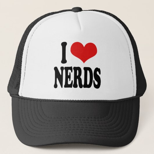I Love Nerds Trucker Pet (Voorkant)
