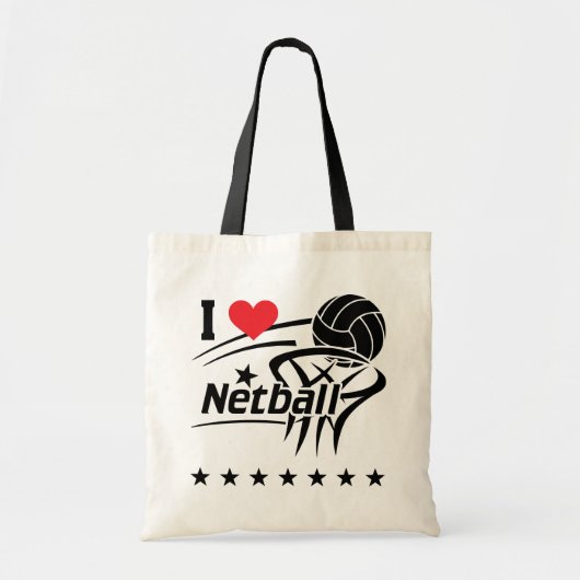 I Love Netball Sac fourre-tout (Devant)