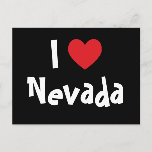 I Love Nevada Briefkaart (Voorkant)