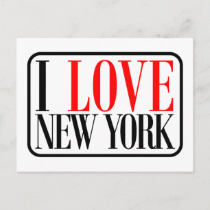 I Love New York Design Briefkaart