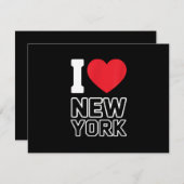 I Love New York - New York City Nyc RSVP Kaartje (Voorkant / Achterkant)