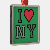 I Love New York - Ornament Groen Rood & Grijs (Rechts)