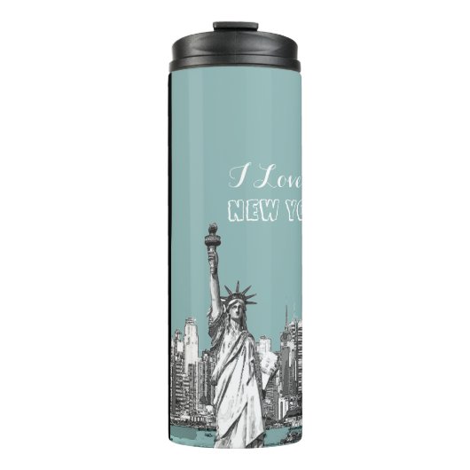 I Love New York Personalized Thermosbeker (Voorkant)