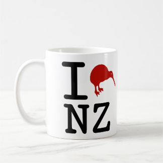 I Love New Zealand Coffee Mok