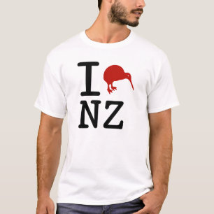 I Love New Zealand Kiwi T-Shirt