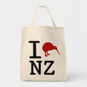 I Love New Zealand Organic Canvas tas (Voorkant)