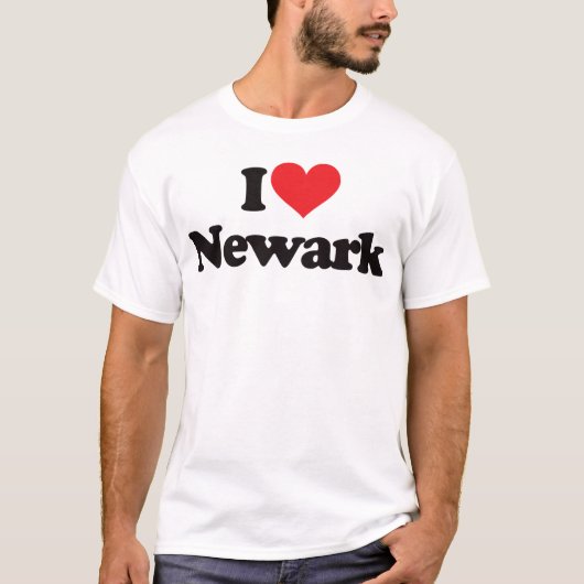 I Love Newark T-shirt (Voorkant)