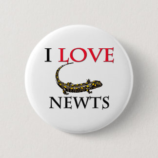 I Love Newts Ronde Button 5,7 Cm