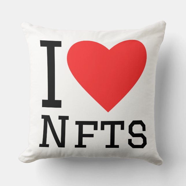 I love nfts kussen (Voorkant)