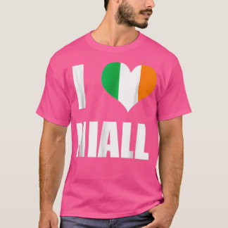 I Love Niall Ireland Flag Heart T-shirt
