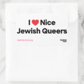 I Love Nice Jewish Queers Sticker Feuille (Sac)