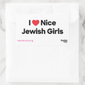 I Love Nice Juive Girls Sticker Feuille (Sac)