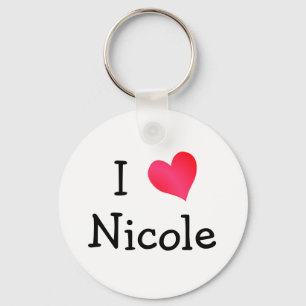 I Love Nicole Sleutelhanger