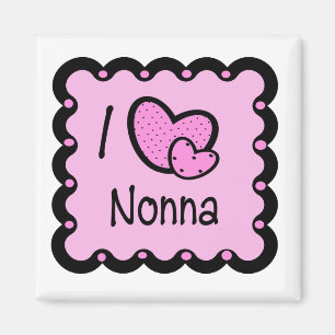 I Love Nonna Cute T-Shirt Magneet