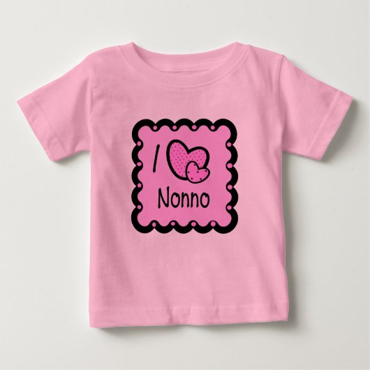 I Love Nonno Cute T-Shirt (Voorkant)