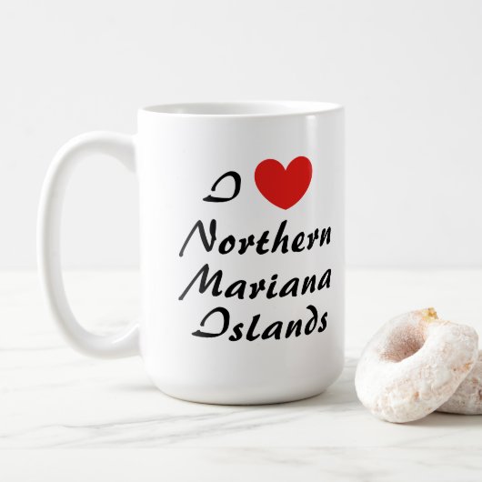I Love Northern Mariana Islands Coffee Mug (Avec donut)