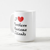 I Love Northern Mariana Islands Coffee Mug (Devant gauche)