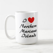 I Love Northern Mariana Islands Coffee Mug (Gauche)