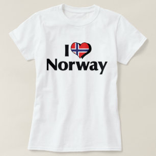 I Love Norway Flag Shirt
