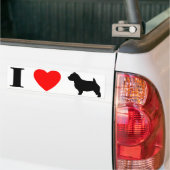 I Love Norwich Terriers Bumpersticker (Op Truck)