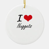 I Love Nuggets Keramisch Ornament (Voorkant)