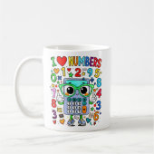I Love Numbers Cute Maths Calculator Mug (Gauche)