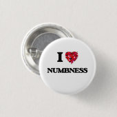 I Love Numness Ronde Button 3,2 Cm (Voorkant /achterkant)