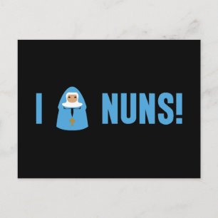 I Love Nuns Briefkaart