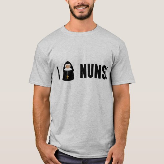 I Love Nuns T-shirt (Voorkant)