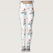 I Love Nursing motifs femmes leggings (Devant)