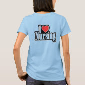 I Love Nursing T-shirt (Achterkant)