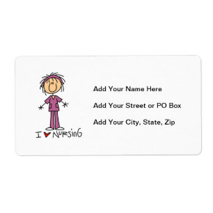 I Love Nursing T-shirts and Gifts Etiket