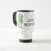 I Love Nursing Travel Mug Reisbeker (Voorkant links)