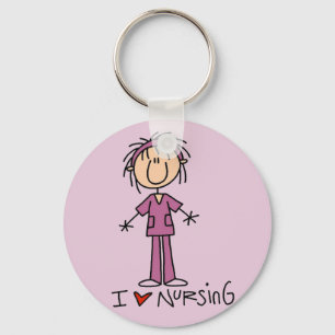 I Love Nursing Tshirts and Gifts Sleutelhanger