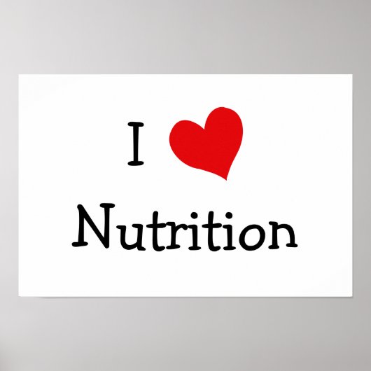 I Love Nutrition Poster (Voorkant)