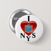 I Love NYS Button (Voorkant /achterkant)