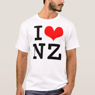 I Love NZ T-shirt