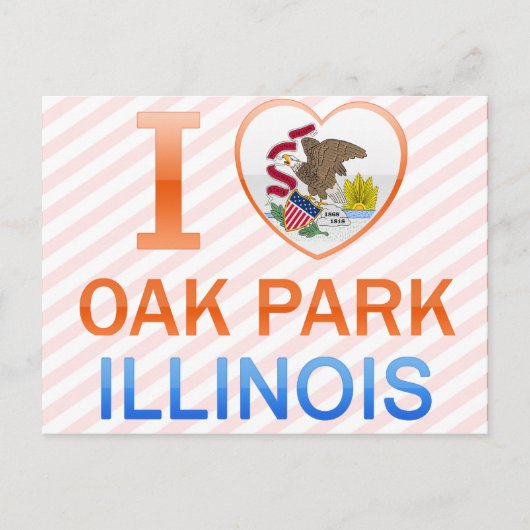 I Love Oak Park, IL Briefkaart (Voorkant)